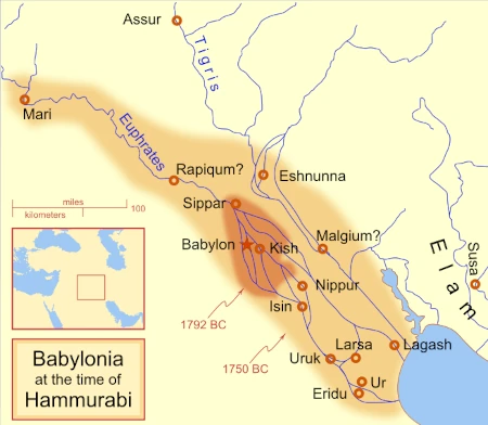 mapa babylon