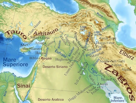 mapa mezopotamii