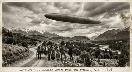 ufo nowa zalandia 1909